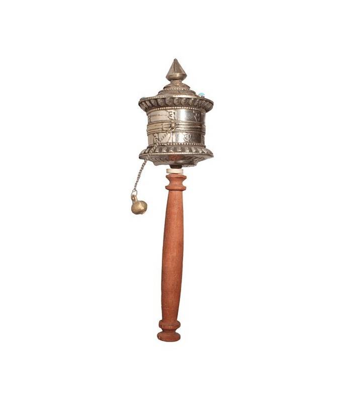 Silver Plated Prayer Wheel| Buddhist Prayer Wheels On Sale