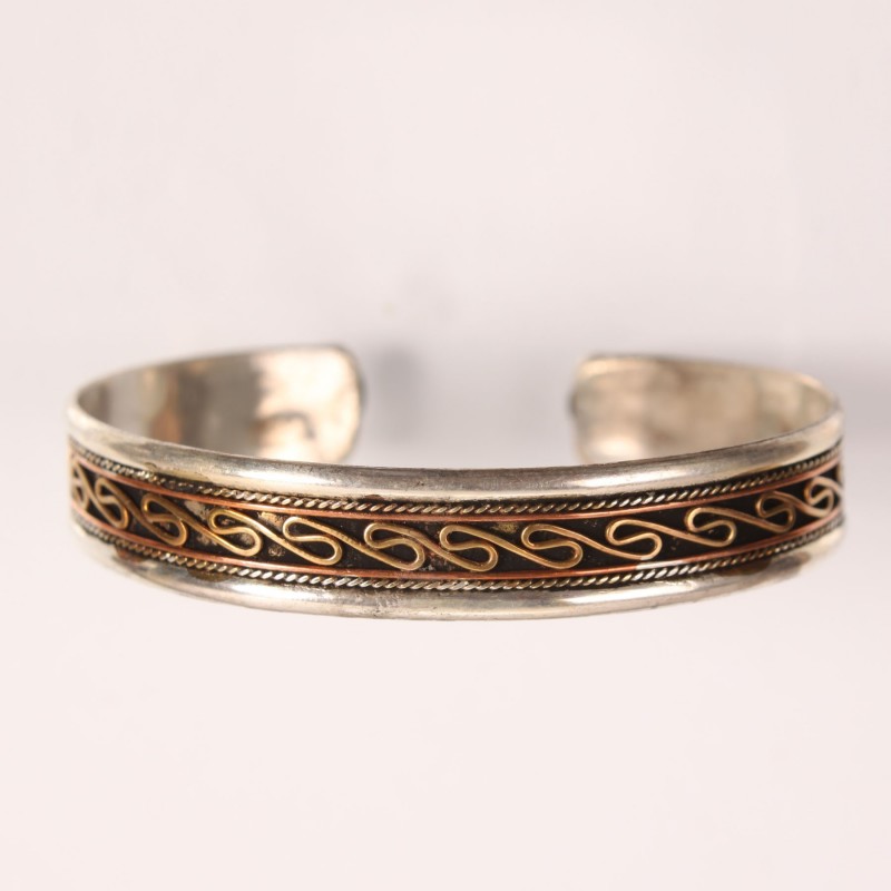 Three Metal Cuff Bracelet| Hand Crafted Bracelets For Sale